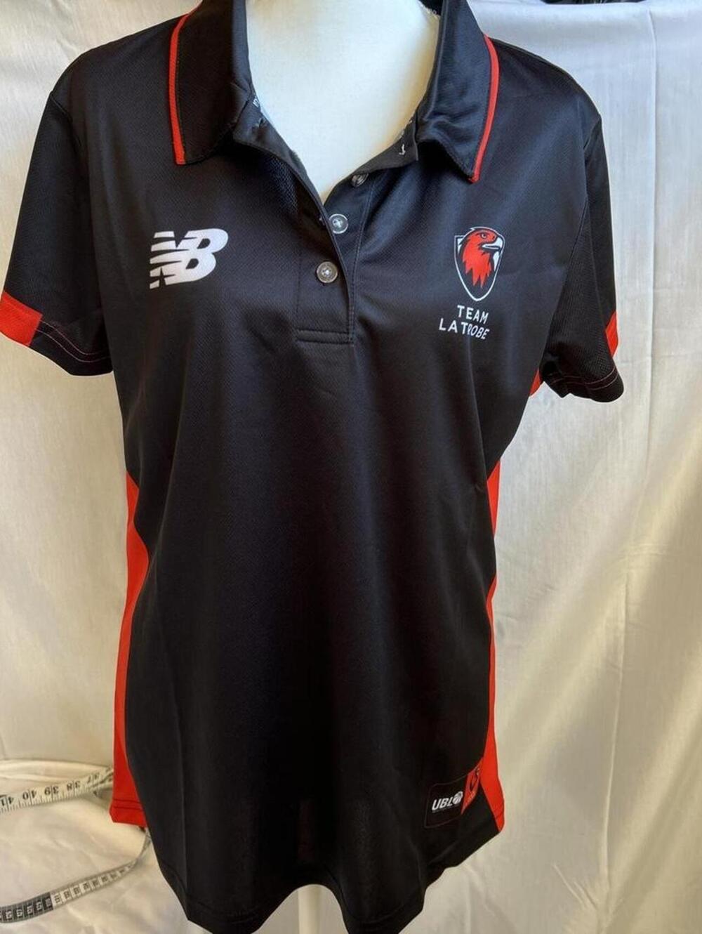 Women's NWT La Trobe University Sport New Balance Performance Polo Top L16